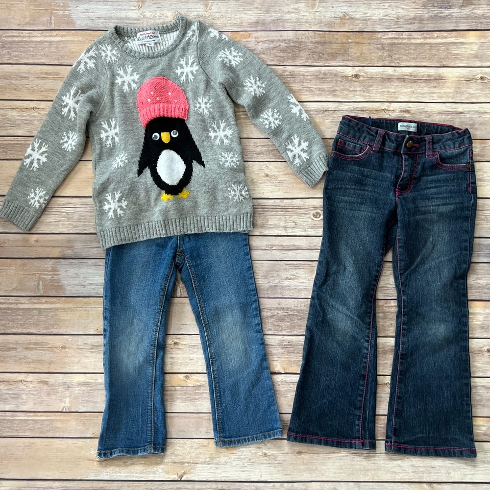 2 Jeans and 1 Sweater; Jordache & Toughskins